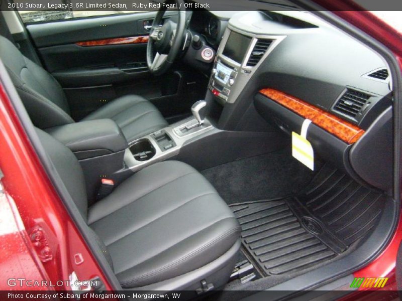 Ruby Red Pearl / Off Black 2010 Subaru Legacy 3.6R Limited Sedan