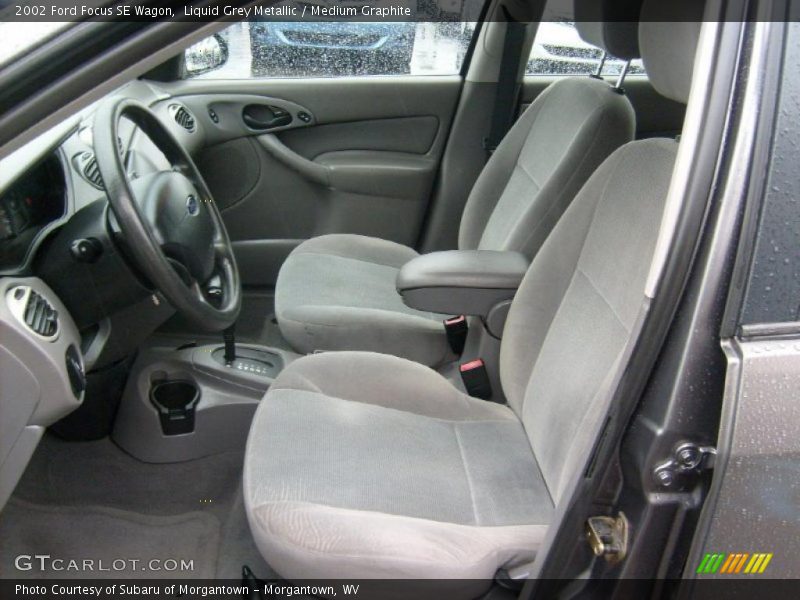 Liquid Grey Metallic / Medium Graphite 2002 Ford Focus SE Wagon
