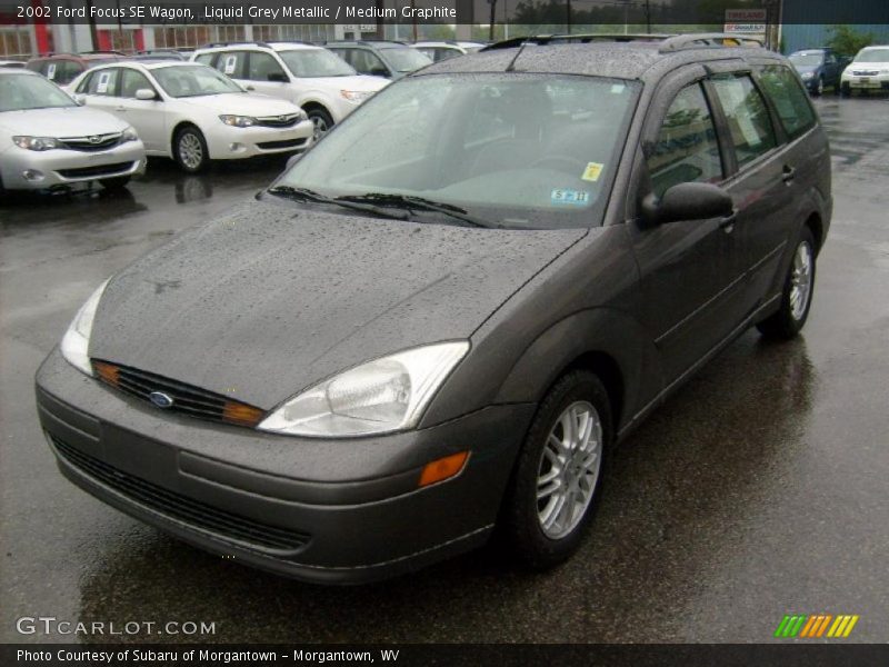 Liquid Grey Metallic / Medium Graphite 2002 Ford Focus SE Wagon