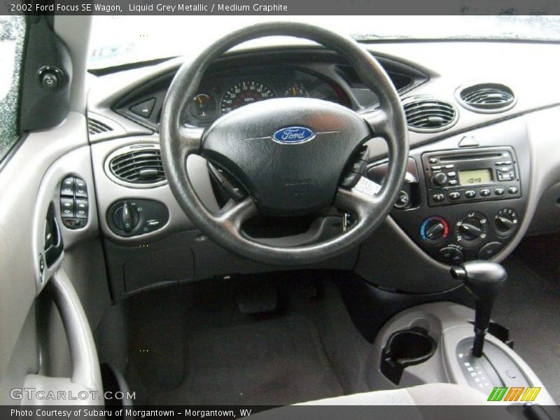 Liquid Grey Metallic / Medium Graphite 2002 Ford Focus SE Wagon