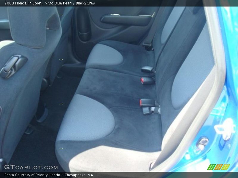 Vivid Blue Pearl / Black/Grey 2008 Honda Fit Sport
