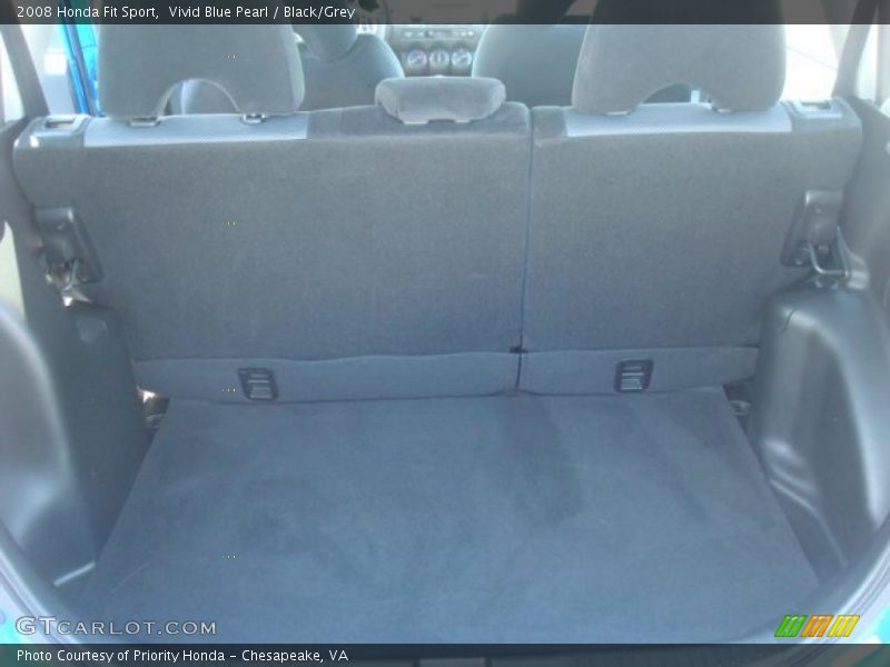 Vivid Blue Pearl / Black/Grey 2008 Honda Fit Sport