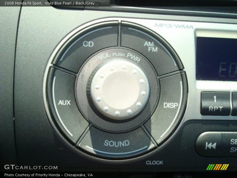 Vivid Blue Pearl / Black/Grey 2008 Honda Fit Sport