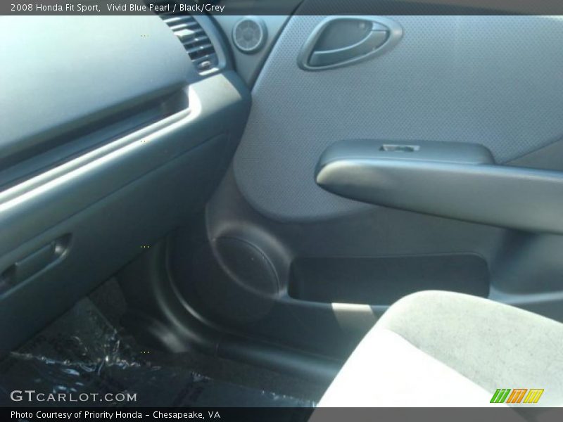 Vivid Blue Pearl / Black/Grey 2008 Honda Fit Sport