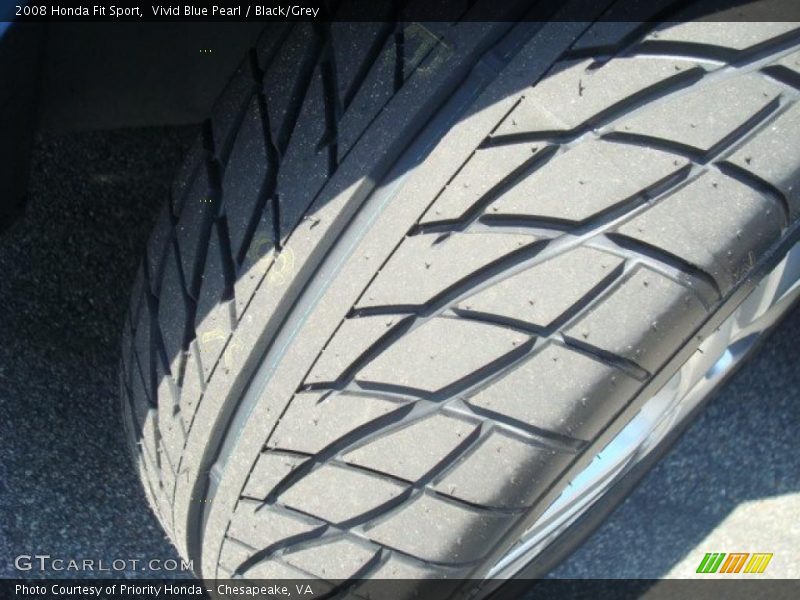 Vivid Blue Pearl / Black/Grey 2008 Honda Fit Sport