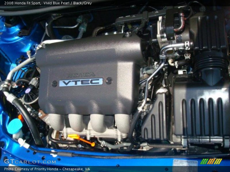 Vivid Blue Pearl / Black/Grey 2008 Honda Fit Sport