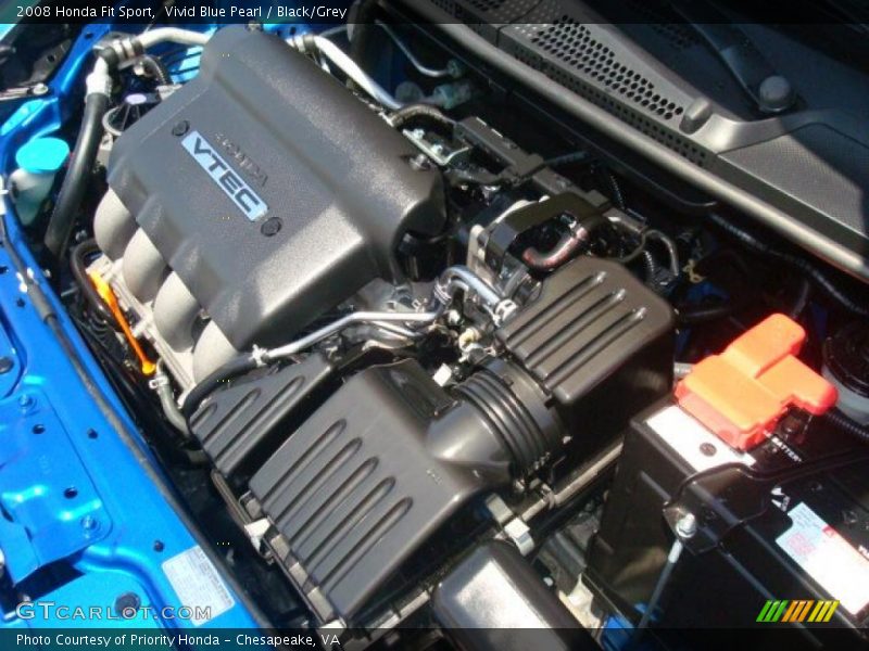 Vivid Blue Pearl / Black/Grey 2008 Honda Fit Sport