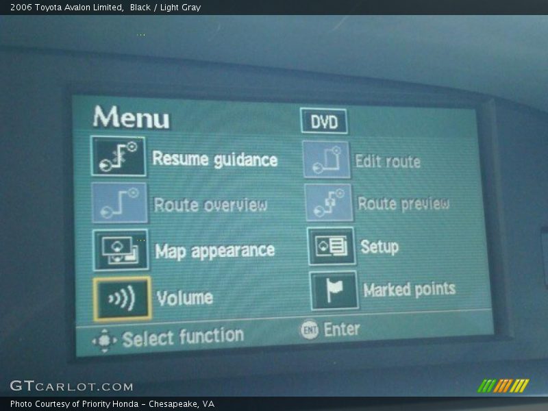 Black / Light Gray 2006 Toyota Avalon Limited