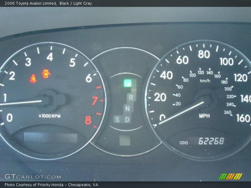 Black / Light Gray 2006 Toyota Avalon Limited