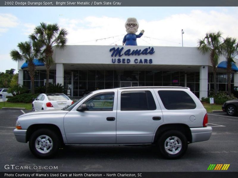 Bright Silver Metallic / Dark Slate Gray 2002 Dodge Durango Sport