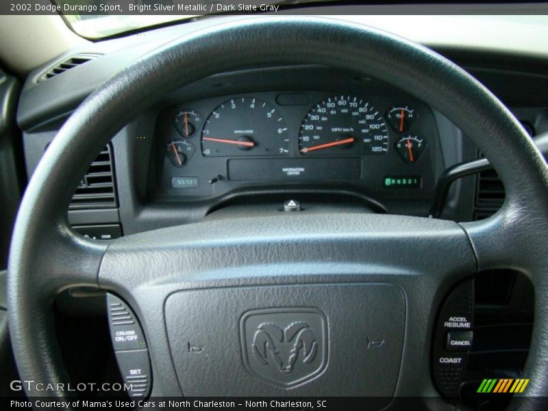 Bright Silver Metallic / Dark Slate Gray 2002 Dodge Durango Sport