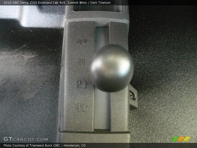 Summit White / Dark Titanium 2010 GMC Sierra 1500 Extended Cab 4x4