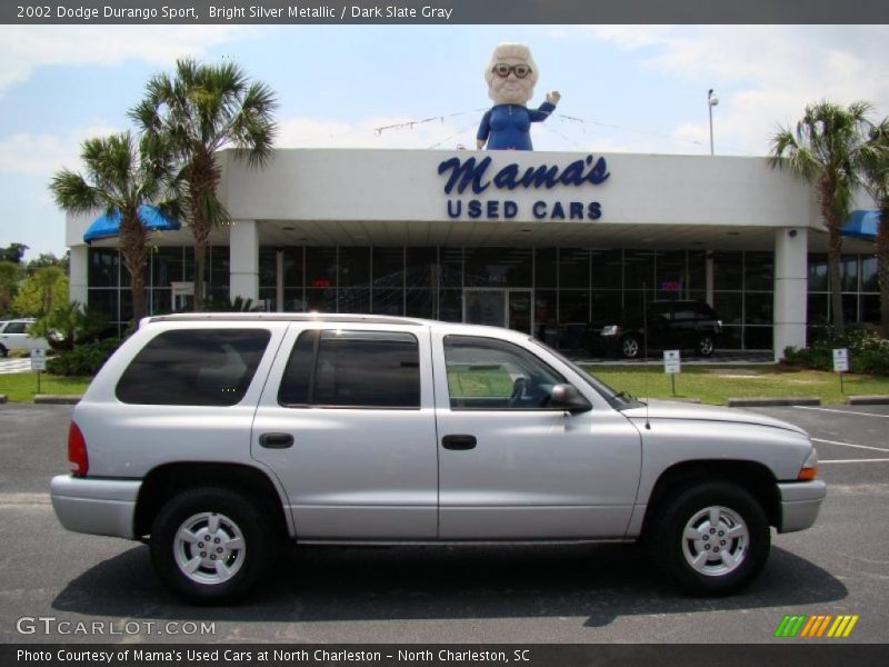 Bright Silver Metallic / Dark Slate Gray 2002 Dodge Durango Sport
