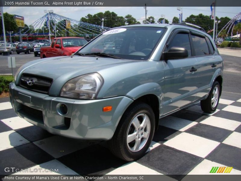 Alpine Frost Light Blue / Gray 2005 Hyundai Tucson GL