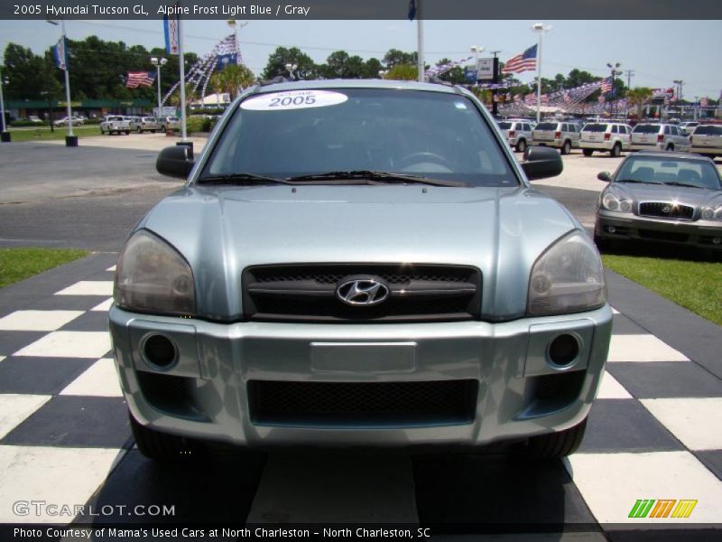 Alpine Frost Light Blue / Gray 2005 Hyundai Tucson GL