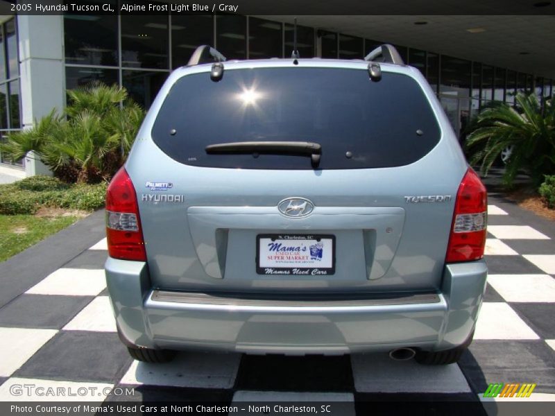 Alpine Frost Light Blue / Gray 2005 Hyundai Tucson GL