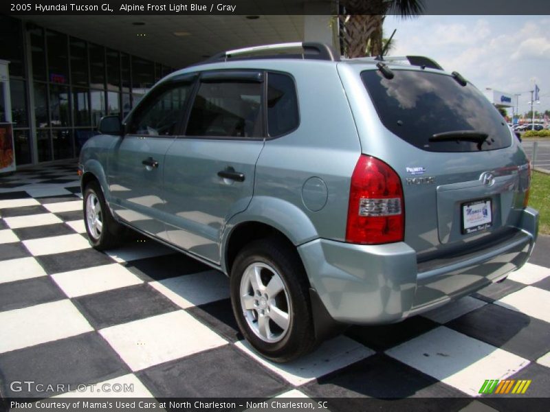 Alpine Frost Light Blue / Gray 2005 Hyundai Tucson GL