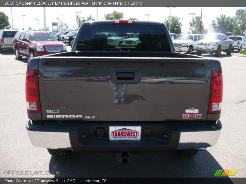 Storm Gray Metallic / Ebony 2010 GMC Sierra 1500 SLT Extended Cab 4x4