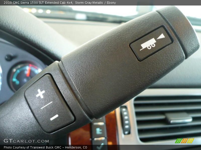 Storm Gray Metallic / Ebony 2010 GMC Sierra 1500 SLT Extended Cab 4x4