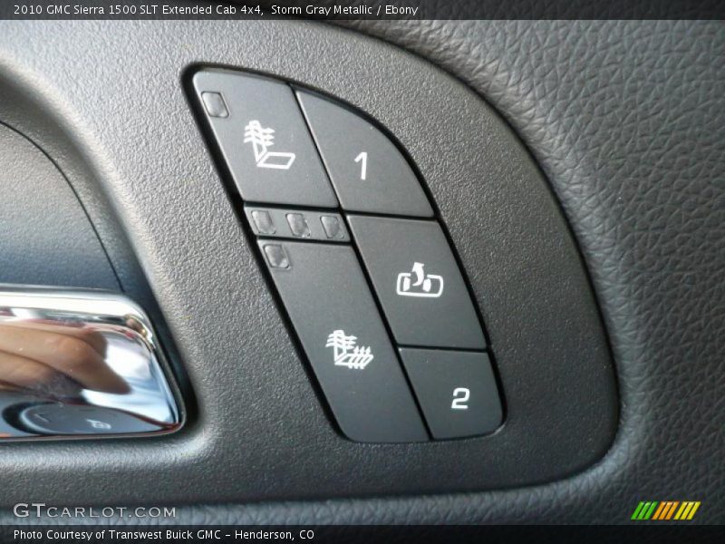 Storm Gray Metallic / Ebony 2010 GMC Sierra 1500 SLT Extended Cab 4x4