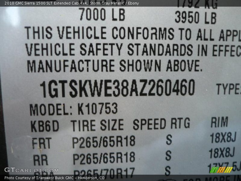 Storm Gray Metallic / Ebony 2010 GMC Sierra 1500 SLT Extended Cab 4x4