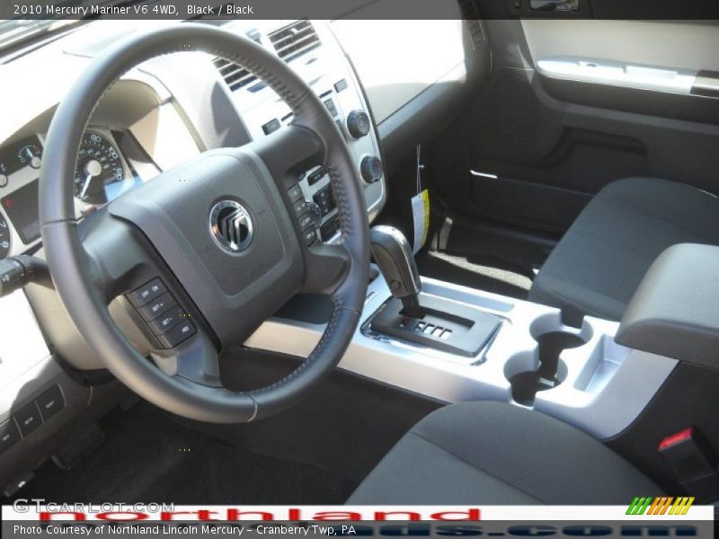 Black / Black 2010 Mercury Mariner V6 4WD