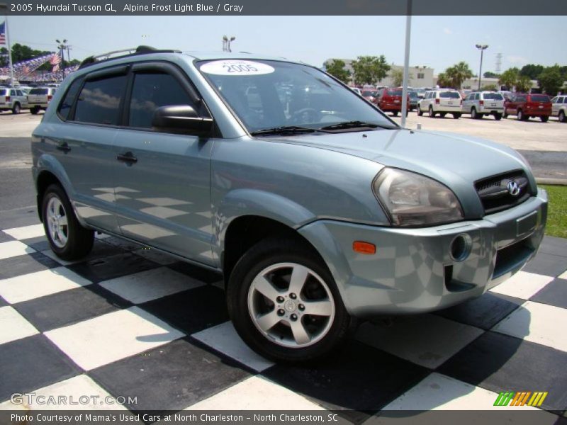 Alpine Frost Light Blue / Gray 2005 Hyundai Tucson GL