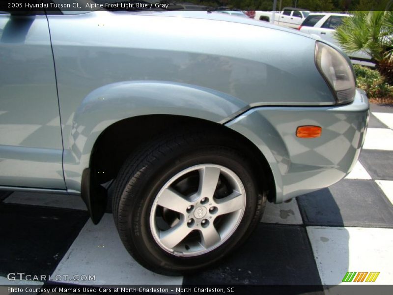 Alpine Frost Light Blue / Gray 2005 Hyundai Tucson GL