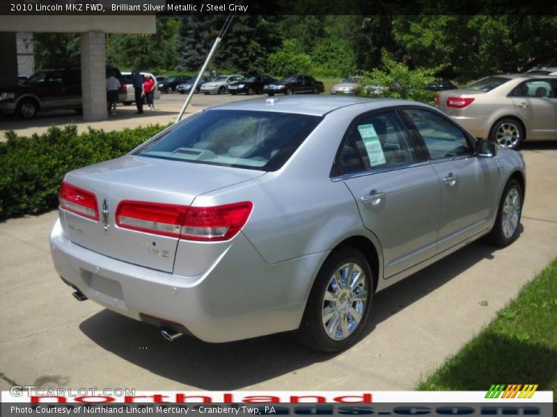 Brilliant Silver Metallic / Steel Gray 2010 Lincoln MKZ FWD