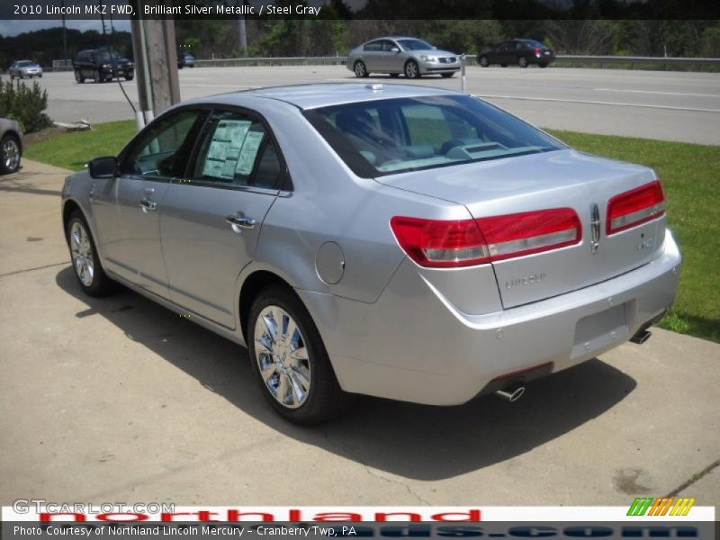 Brilliant Silver Metallic / Steel Gray 2010 Lincoln MKZ FWD