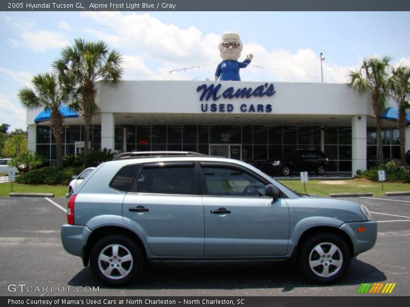 Alpine Frost Light Blue / Gray 2005 Hyundai Tucson GL