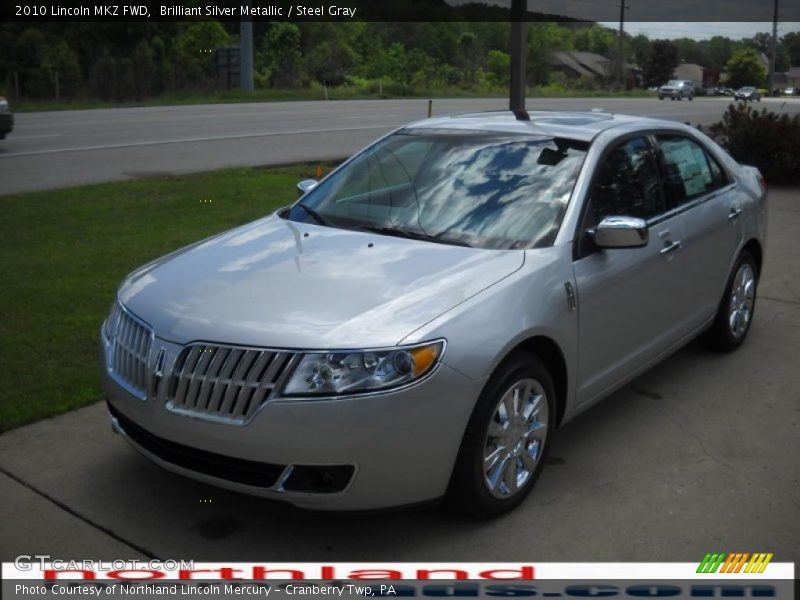 Brilliant Silver Metallic / Steel Gray 2010 Lincoln MKZ FWD