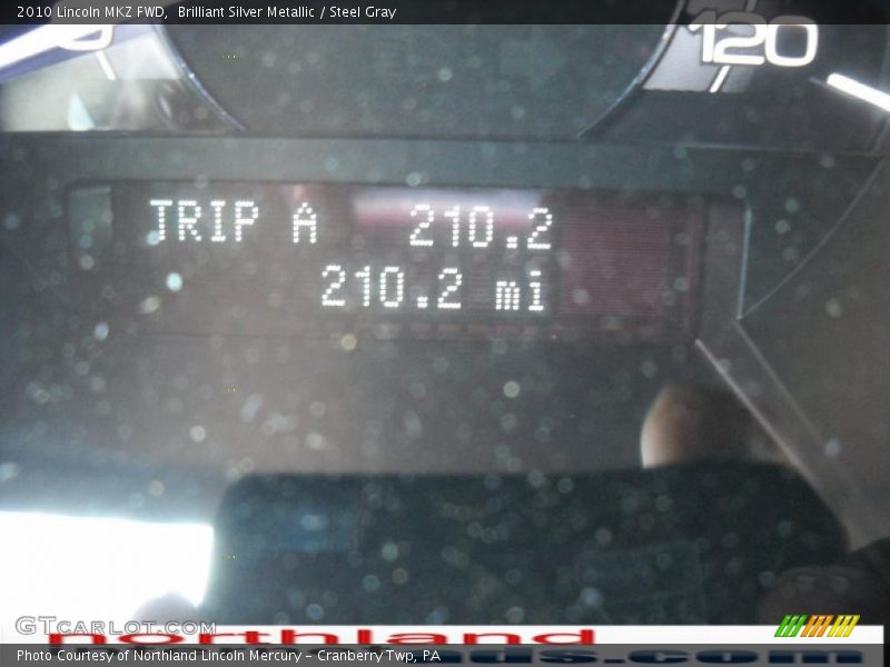 Brilliant Silver Metallic / Steel Gray 2010 Lincoln MKZ FWD