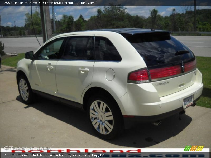 Creme Brulee Metallic / Light Camel 2008 Lincoln MKX AWD