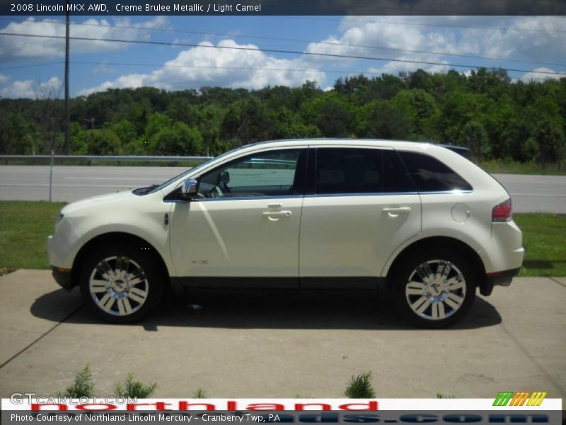 Creme Brulee Metallic / Light Camel 2008 Lincoln MKX AWD