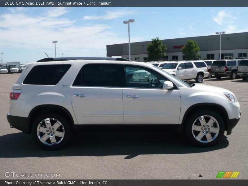 Summit White / Light Titanium 2010 GMC Acadia SLT AWD