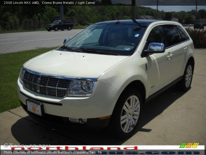 Creme Brulee Metallic / Light Camel 2008 Lincoln MKX AWD