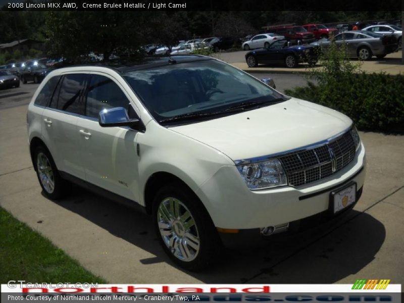 Creme Brulee Metallic / Light Camel 2008 Lincoln MKX AWD