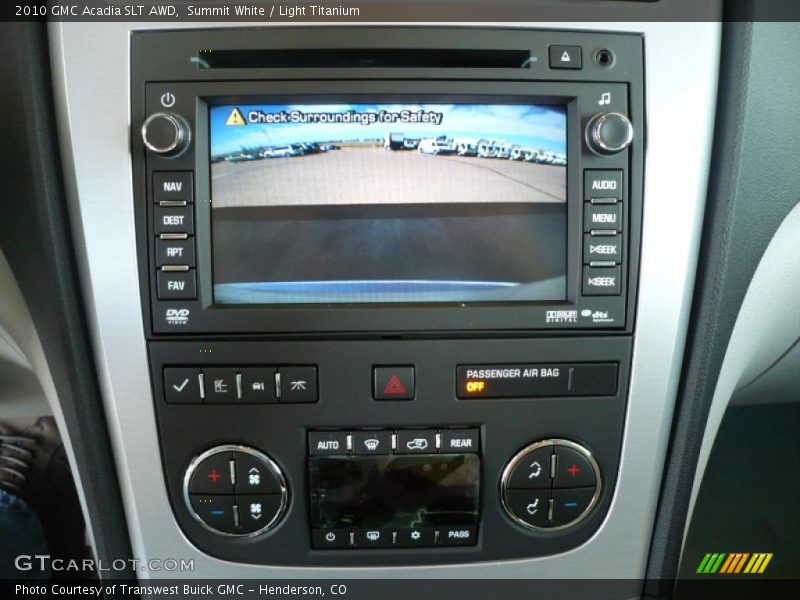 Summit White / Light Titanium 2010 GMC Acadia SLT AWD