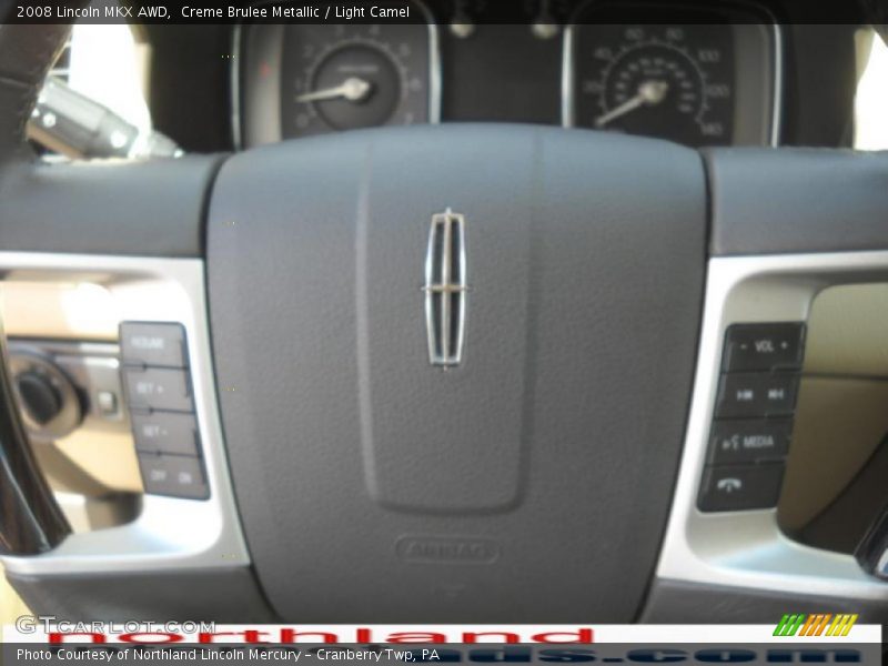 Creme Brulee Metallic / Light Camel 2008 Lincoln MKX AWD