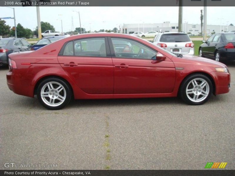 Moroccan Red Pearl / Taupe 2008 Acura TL 3.2