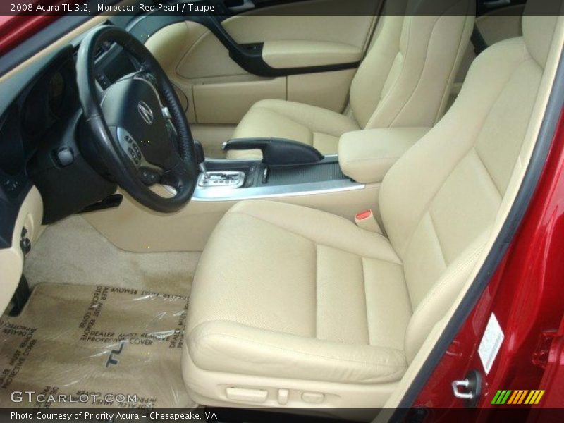 Moroccan Red Pearl / Taupe 2008 Acura TL 3.2