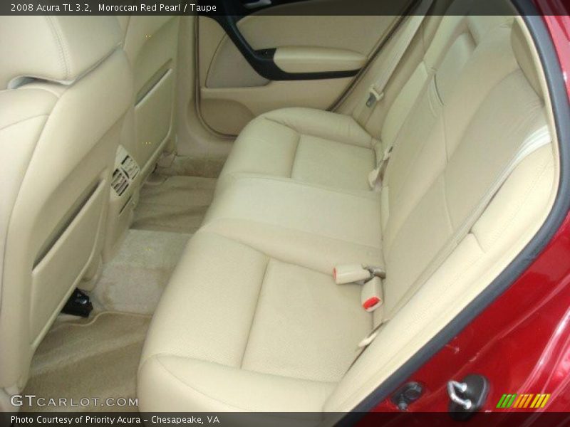 Moroccan Red Pearl / Taupe 2008 Acura TL 3.2