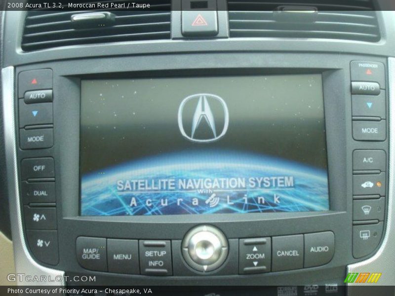 Moroccan Red Pearl / Taupe 2008 Acura TL 3.2