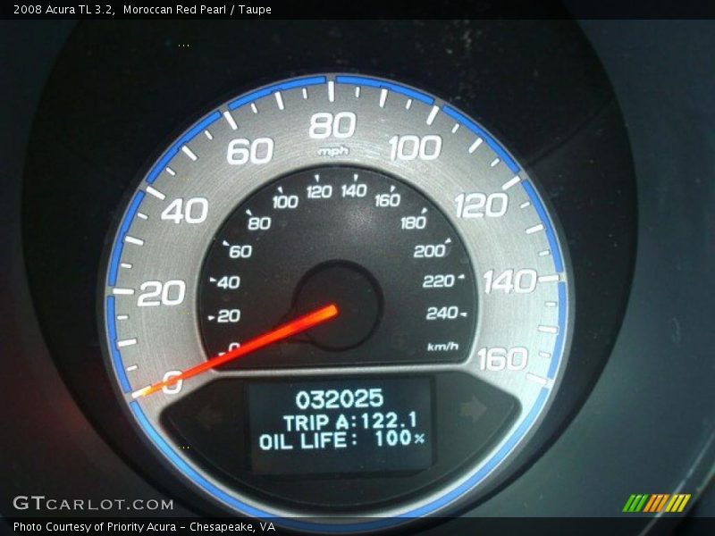 Moroccan Red Pearl / Taupe 2008 Acura TL 3.2