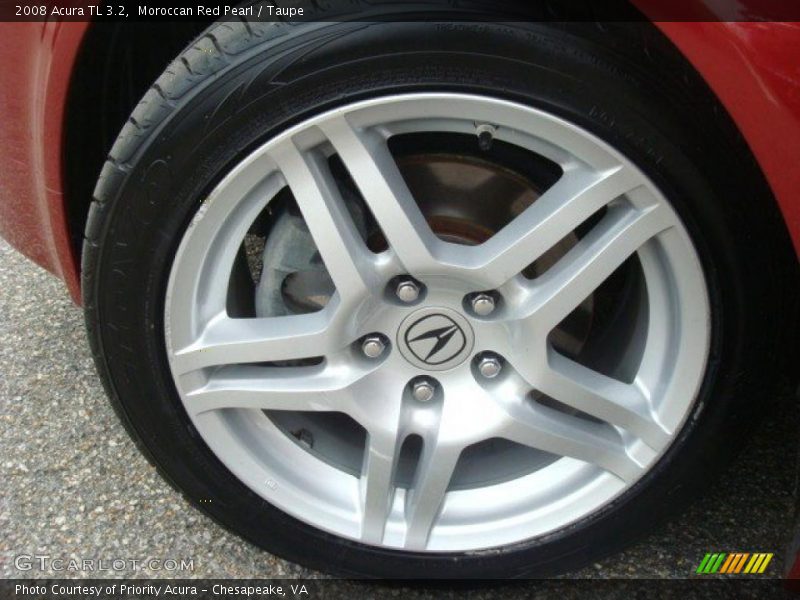 Moroccan Red Pearl / Taupe 2008 Acura TL 3.2