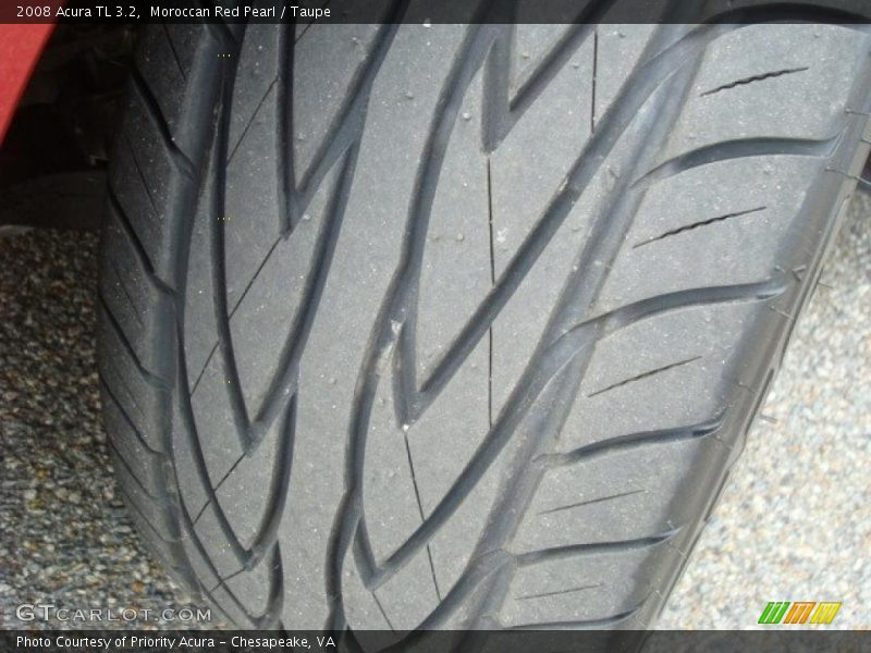 Moroccan Red Pearl / Taupe 2008 Acura TL 3.2