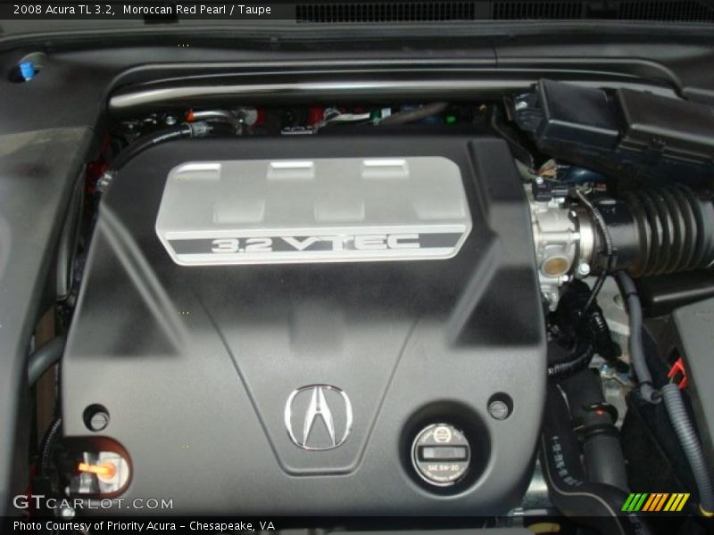 Moroccan Red Pearl / Taupe 2008 Acura TL 3.2