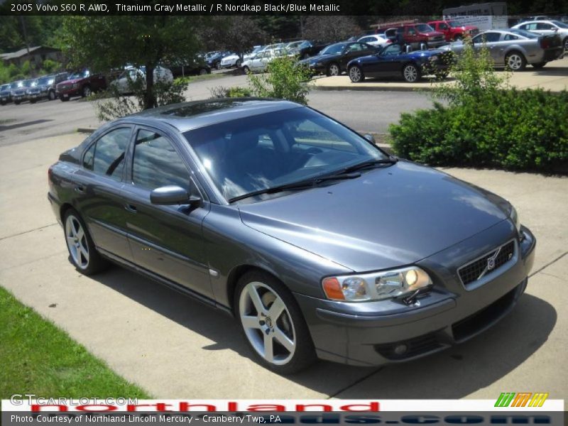 Titanium Gray Metallic / R Nordkap Black/Blue Metallic 2005 Volvo S60 R AWD