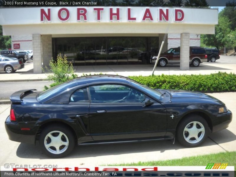 Black / Dark Charcoal 2003 Ford Mustang V6 Coupe